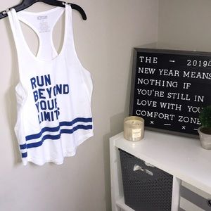 Razor back tank top